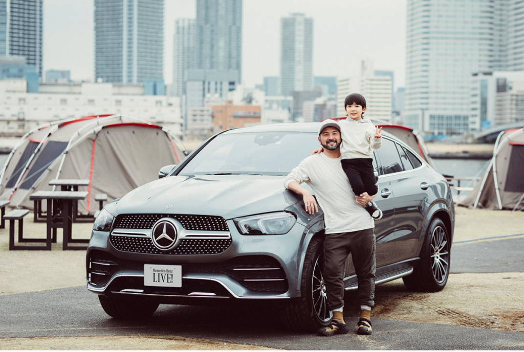 Mercedes-Benz Live サウナ師匠 秋山大輔がGLE Coupéと満喫する、都会の親子サウナ