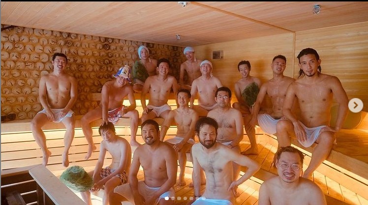 NHK 取材「洞爺湖万世閣 月の湯 サウナ 」